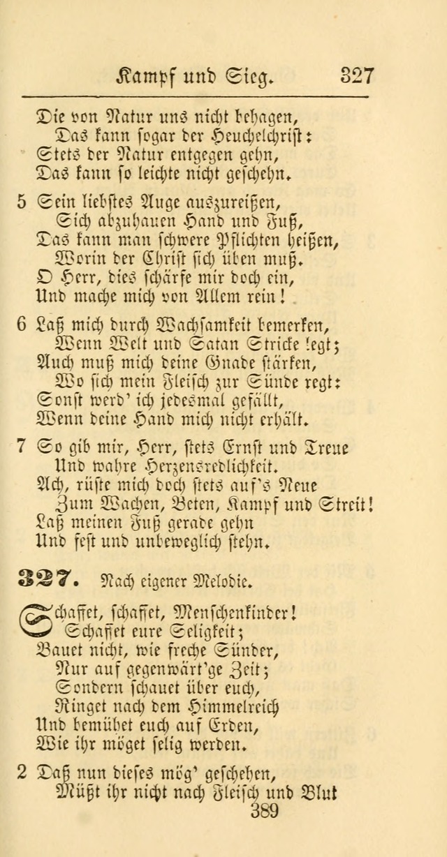 Evangelisches Gesangbuch: oder eine sammlung geistreicher lieder zum gebrauch der Evangelischen Gemeinschaft und aller heilsuchenden seelen page 389