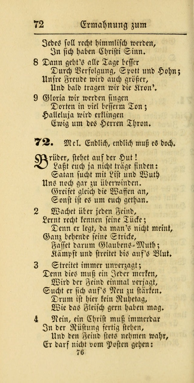 Evangelisches Gesangbuch: oder eine sammlung geistreicher lieder zum gebrauch der Evangelischen Gemeinschaft und aller heilsuchenden seelen page 676