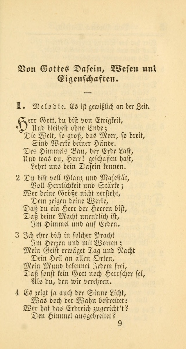 Evangelisches Gesangbuch: oder eine sammlung geistreicher lieder zum gebrauch der Evangelischen Gemeinschaft und aller heilsuchenden seelen page 9