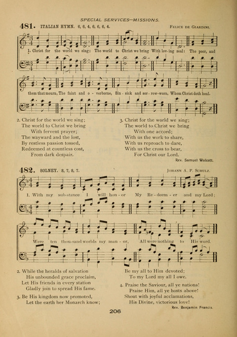 Evangelical Hymnal page 210