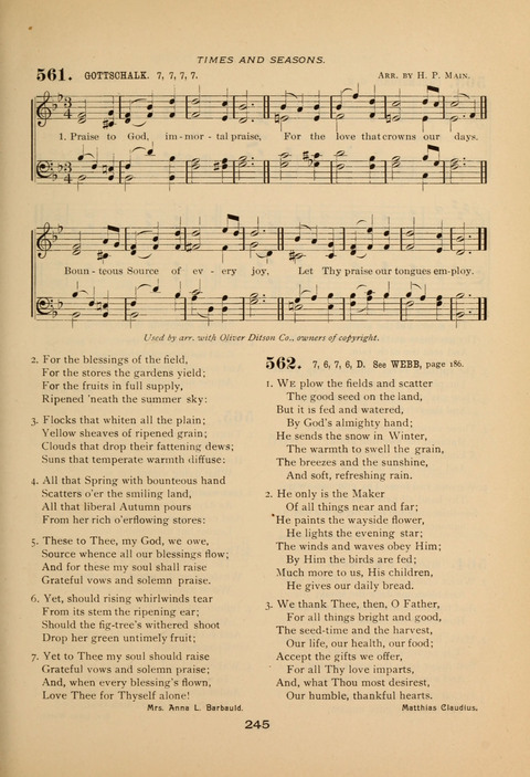 Evangelical Hymnal page 249