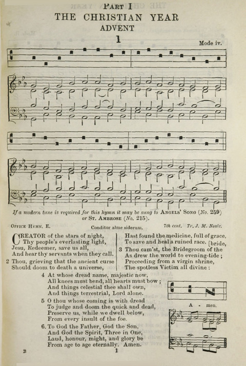 The English Hymnal: with Tunes page 1