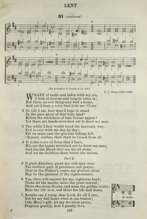 The English Hymnal: with Tunes page 127