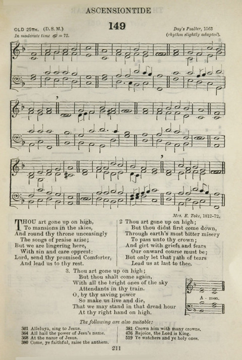 The English Hymnal: with Tunes page 209
