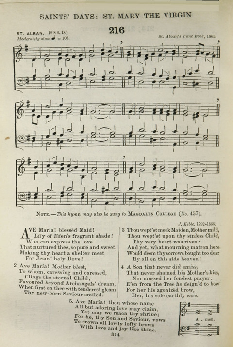 The English Hymnal: with Tunes page 314