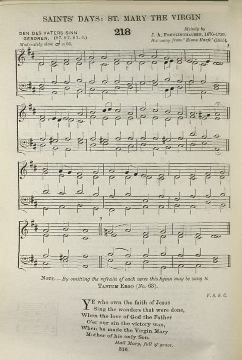 The English Hymnal: with Tunes page 316