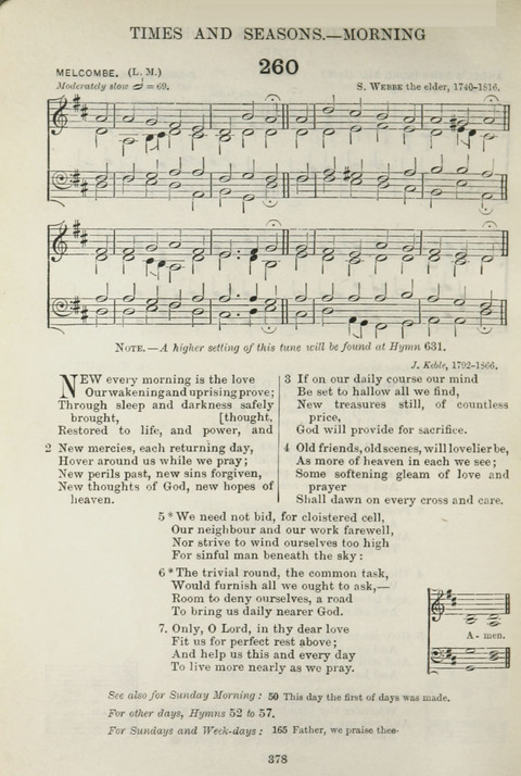 The English Hymnal: with Tunes page 378