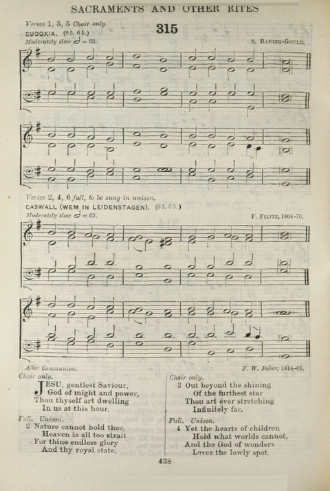 The English Hymnal: with Tunes page 438