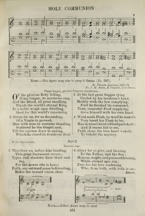 The English Hymnal: with Tunes page 461