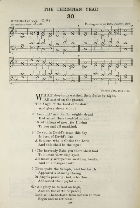 The English Hymnal: with Tunes page 52