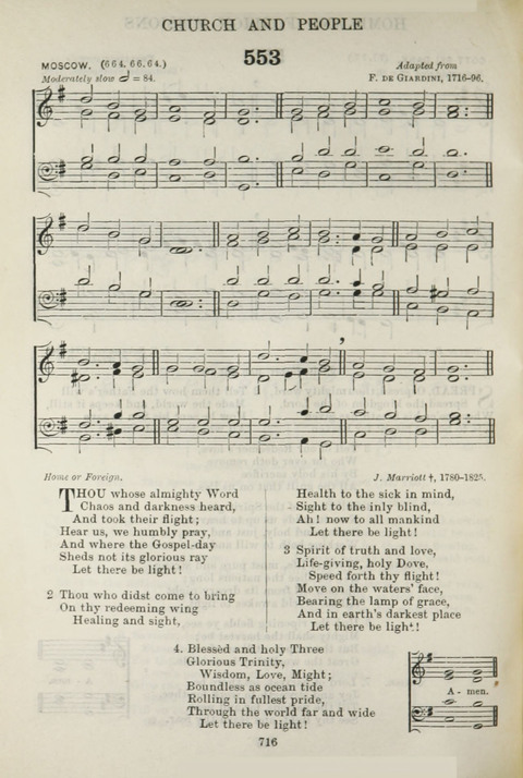 The English Hymnal: with Tunes page 652