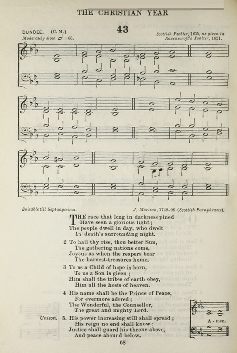 The English Hymnal: with Tunes page 68