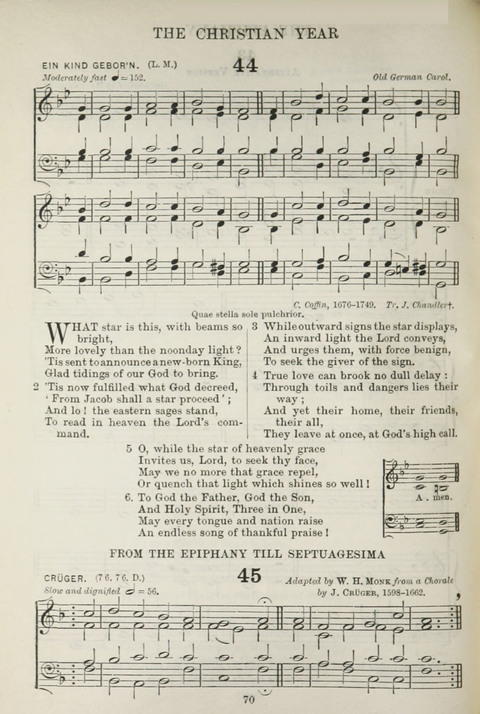 The English Hymnal: with Tunes page 70