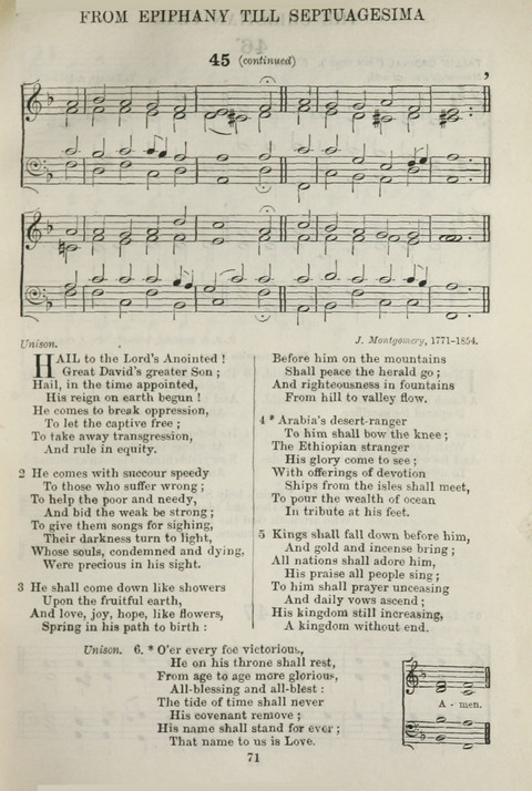 The English Hymnal: with Tunes page 71