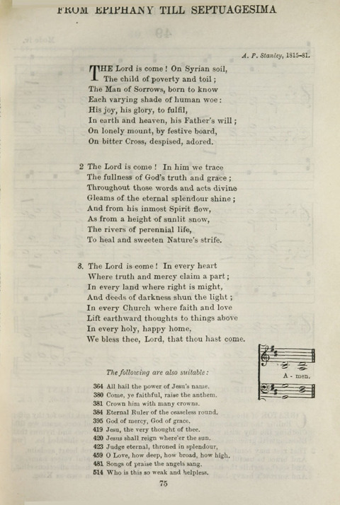 The English Hymnal: with Tunes page 75
