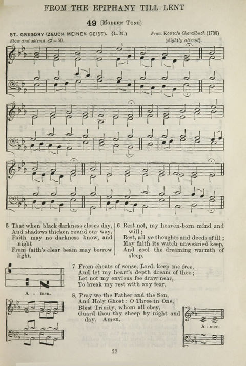 The English Hymnal: with Tunes page 77