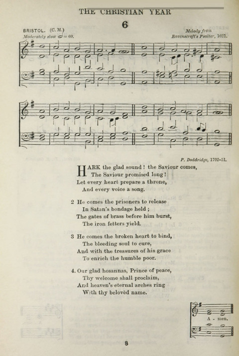 The English Hymnal: with Tunes page 8