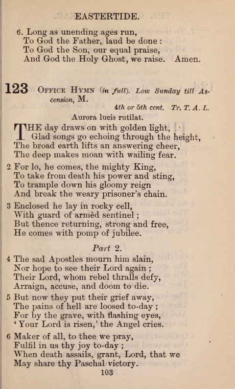 The English Hymnal page 103