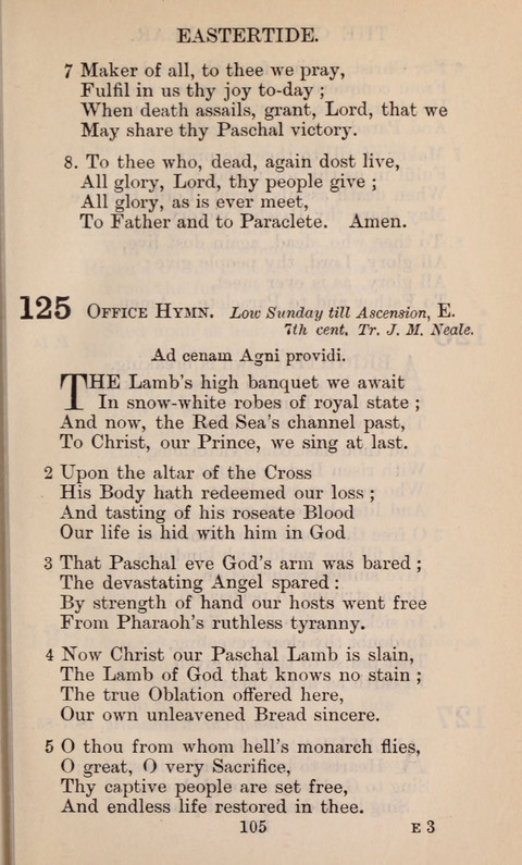 The English Hymnal page 105