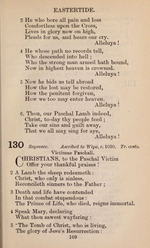The English Hymnal page 109
