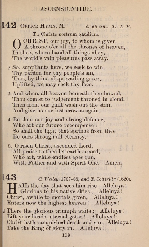 The English Hymnal page 119