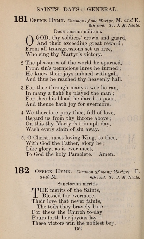 The English Hymnal page 152