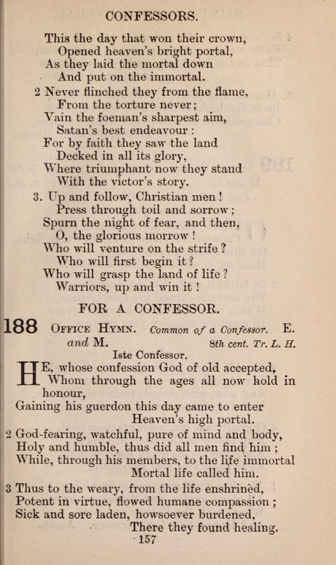 The English Hymnal page 157