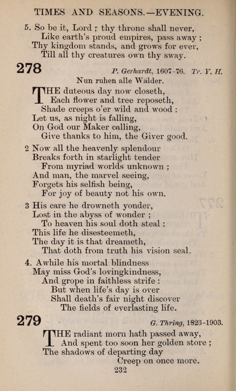 The English Hymnal page 232