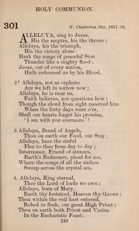 The English Hymnal page 249