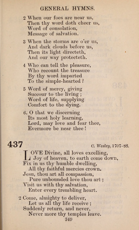 The English Hymnal page 349