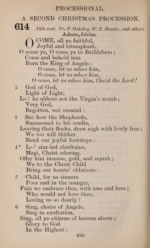 The English Hymnal page 496