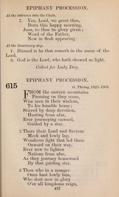 The English Hymnal page 497