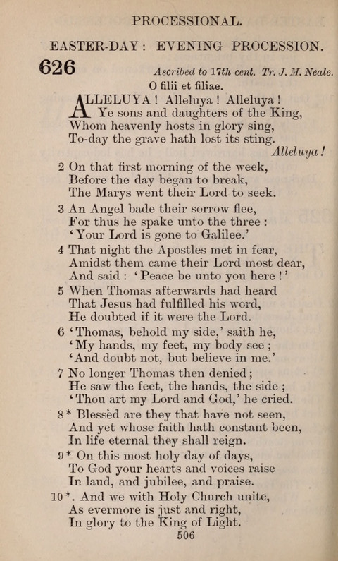 The English Hymnal page 506
