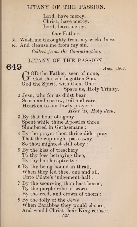 The English Hymnal page 535