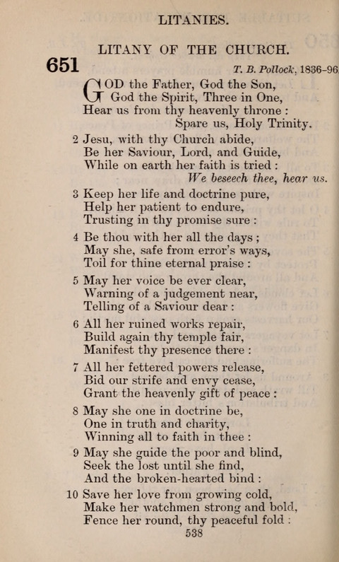 The English Hymnal page 538
