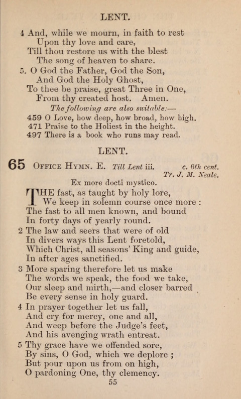 The English Hymnal page 55