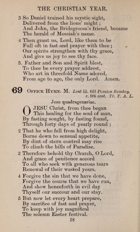 The English Hymnal page 58