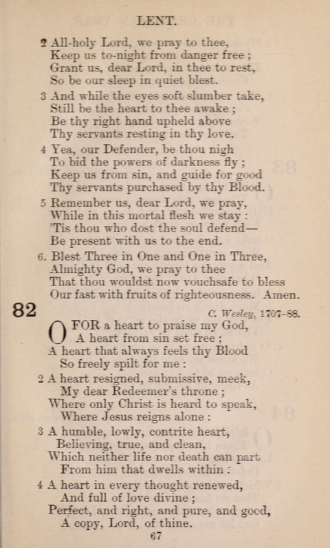 The English Hymnal page 67