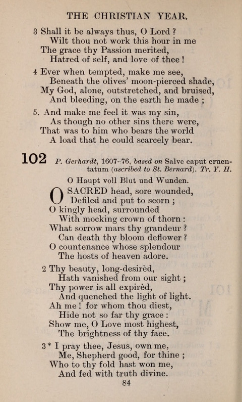 The English Hymnal page 84