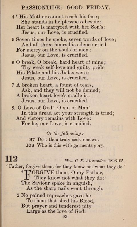 The English Hymnal page 93