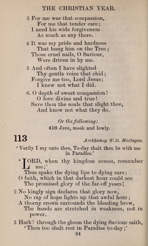 The English Hymnal page 94