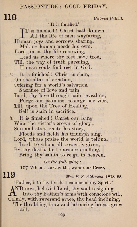 The English Hymnal page 99