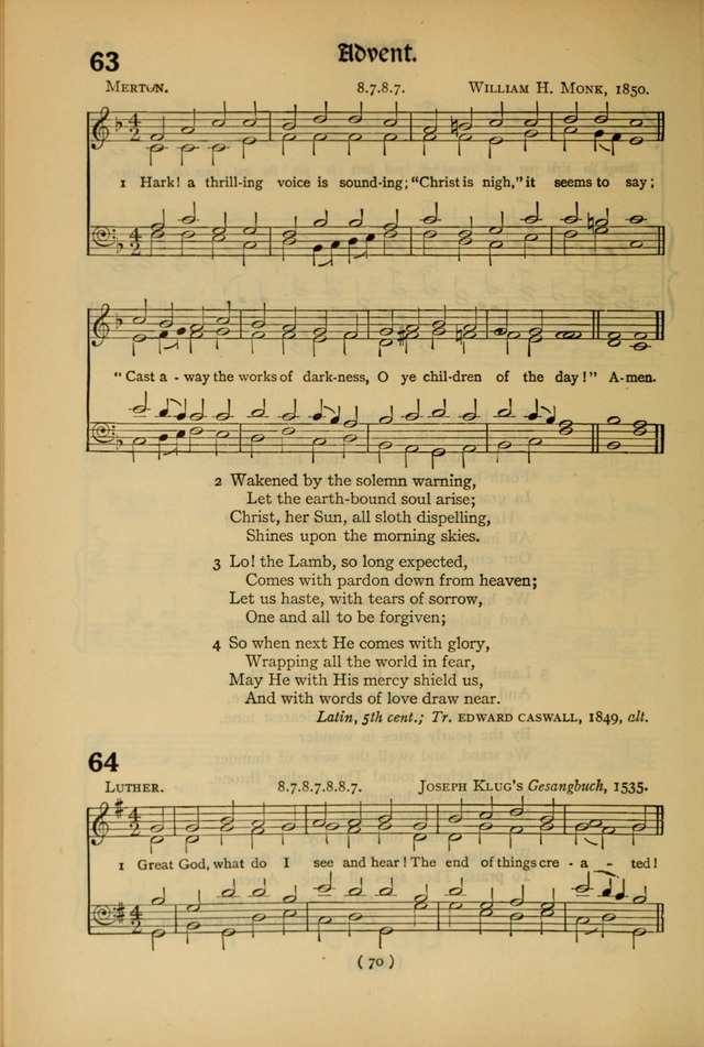 The Hymnal: as authorized and approved by the General Convention of the Protestant Episcopal Church in the United States of America in the year of our Lord 1916 page 140
