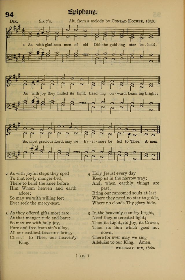 The Hymnal: as authorized and approved by the General Convention of the Protestant Episcopal Church in the United States of America in the year of our Lord 1916 page 189