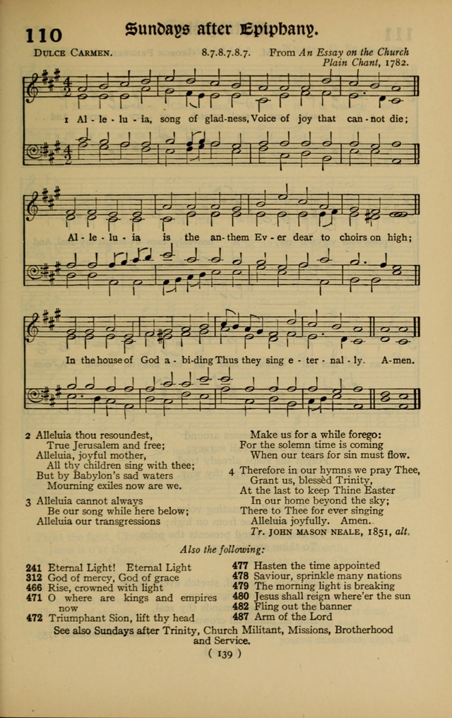 The Hymnal: as authorized and approved by the General Convention of the Protestant Episcopal Church in the United States of America in the year of our Lord 1916 page 209