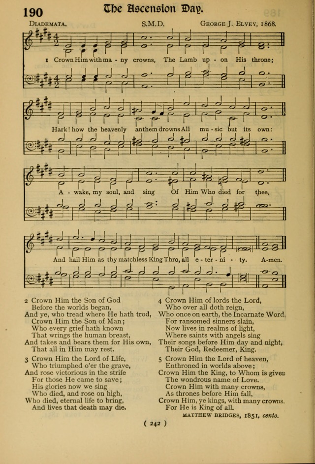 The Hymnal: as authorized and approved by the General Convention of the Protestant Episcopal Church in the United States of America in the year of our Lord 1916 page 312
