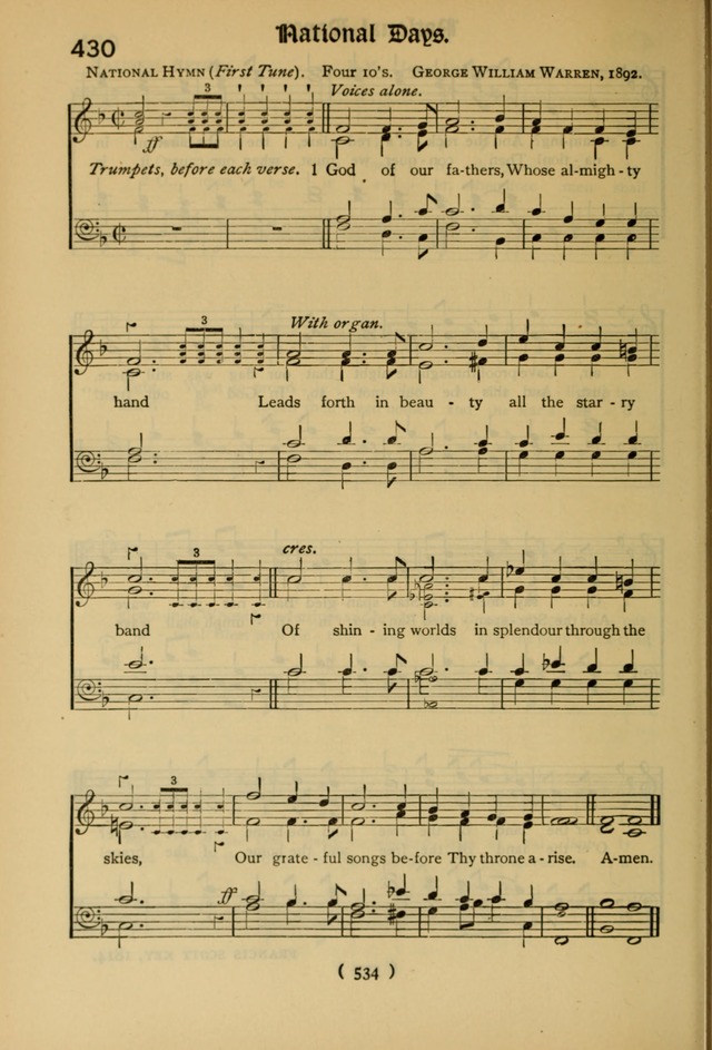 The Hymnal: as authorized and approved by the General Convention of the Protestant Episcopal Church in the United States of America in the year of our Lord 1916 page 609