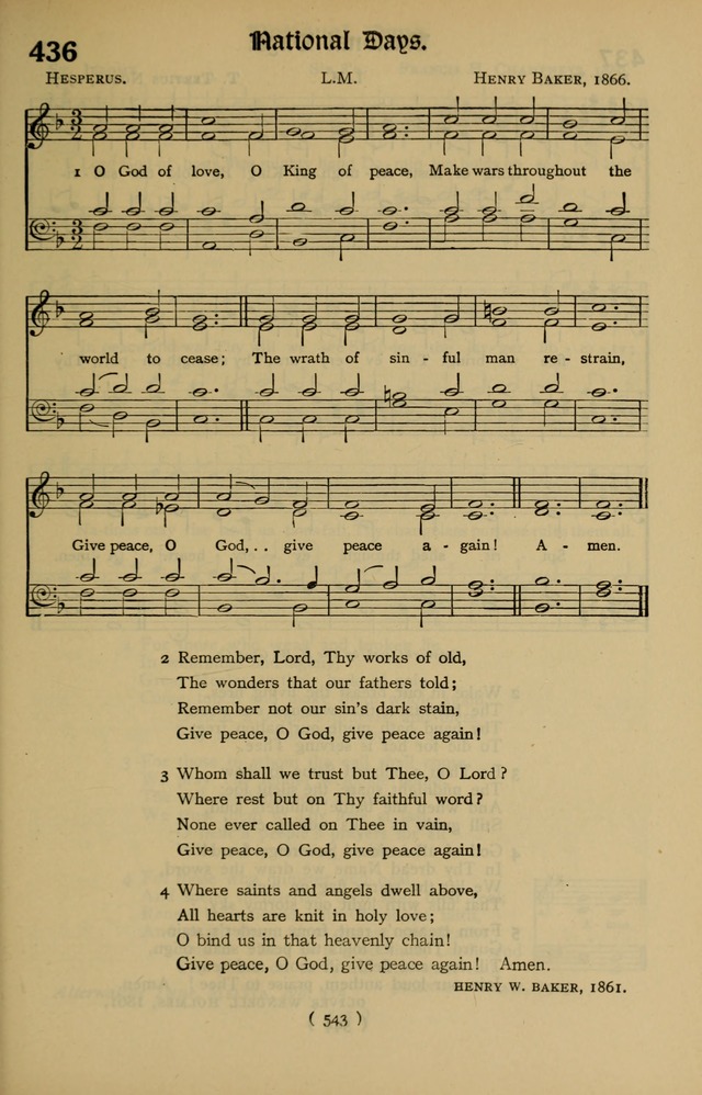 The Hymnal: as authorized and approved by the General Convention of the Protestant Episcopal Church in the United States of America in the year of our Lord 1916 page 618