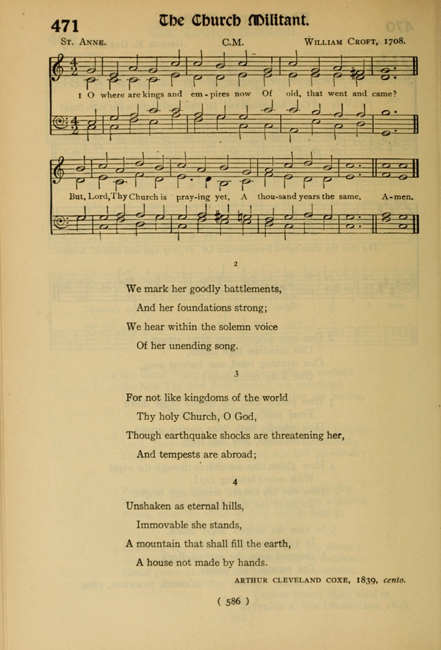 The Hymnal: as authorized and approved by the General Convention of the Protestant Episcopal Church in the United States of America in the year of our Lord 1916 page 661