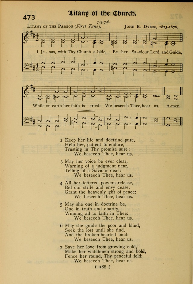 The Hymnal: as authorized and approved by the General Convention of the Protestant Episcopal Church in the United States of America in the year of our Lord 1916 page 663